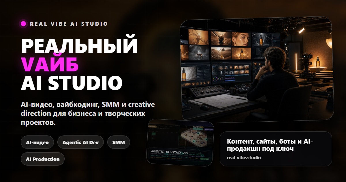 Real Vibe Studio Android/PWA магазин услуг и продуктов
